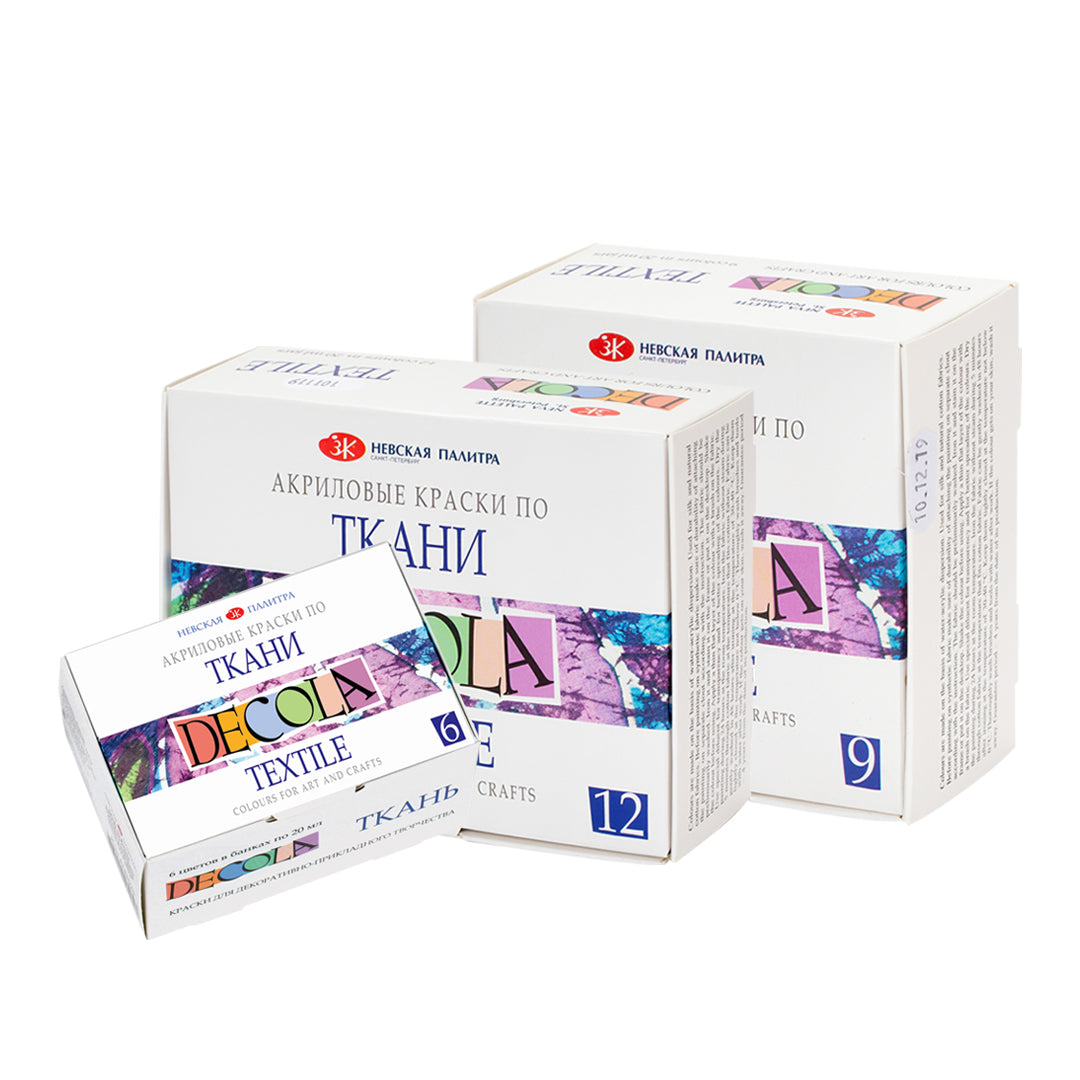 DECOLA TEXTILE PAINT SET (MADE IN RUSSIA) - Retail Maharaj