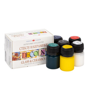 Decola Ceramic Colour Set – 6 × 20 ml (Made in Russia)