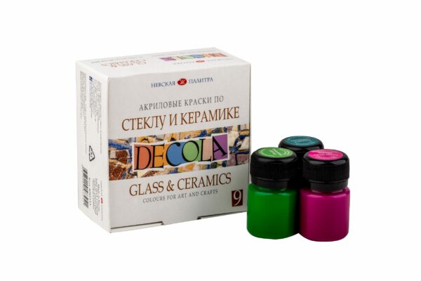 Decola Ceramic Colour Set – 9 × 20 ml (Made in Russia)