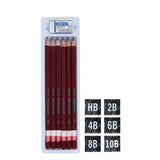 DOMS Graphite Drawing and Sketching Pencil Set with Eraser for Artists and Students - Retail Maharaj