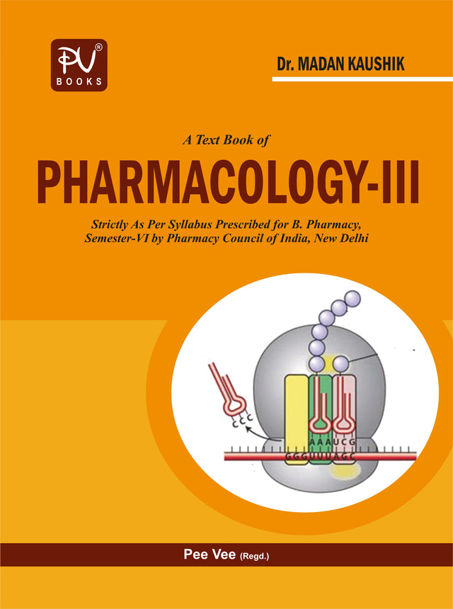 TEXTBOOK OF PHARMACOLOGY-III (SEM VI) B.PHARM - Retail Maharaj