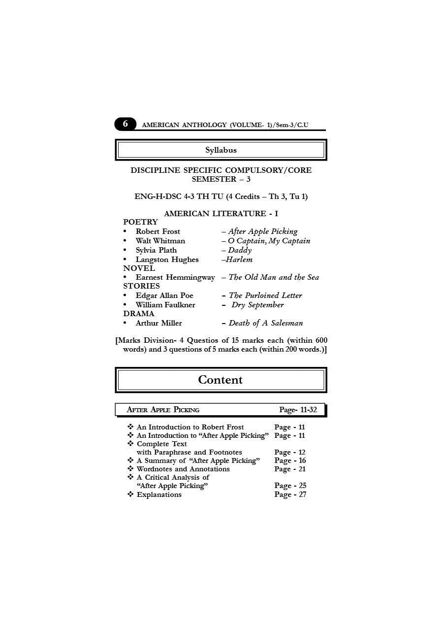 American Anthology (DSC-4) (Vol-1) & Model Q&A (Vol-2), Semester-3, C.U (English Version) - Retail Maharaj
