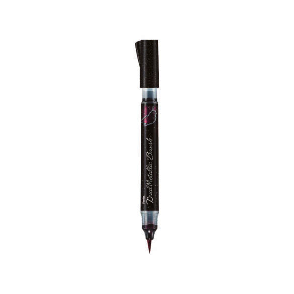 Pentel Dual Metallic Brush Pen Opaque Metallic Ink - Retail Maharaj