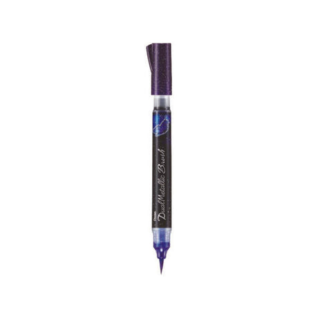 Pentel Dual Metallic Brush Pen Opaque Metallic Ink - Retail Maharaj