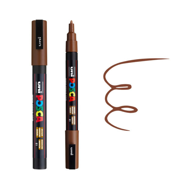 Uni Ball Posca PC-3M Fine Bullet Tip Water Based Paint Marker Pen - Retail Maharaj