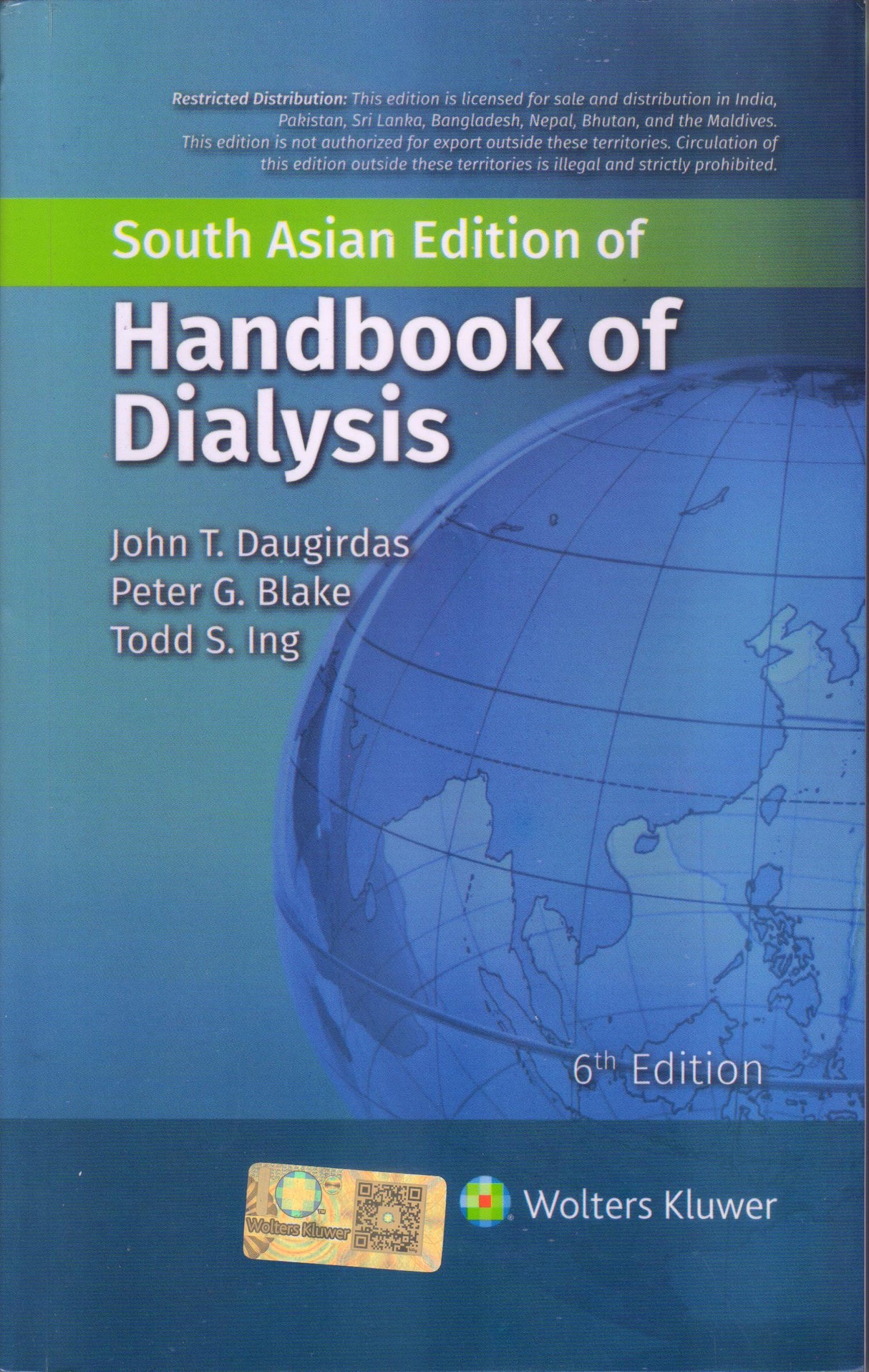 Handbook of Dialysis 6th/2025 - Retail Maharaj
