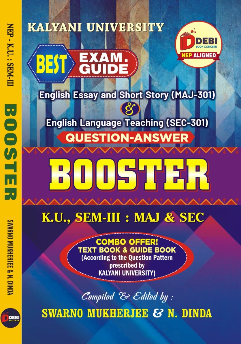 English Essay and Short Story (MAJ-301) and English Language Teaching (SEC-301) Question-Answer BOOSTER  K.U. Semester-III:MAJ& SEC (English Version) - Retail Maharaj
