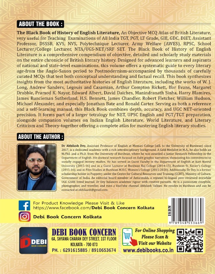 The Black Book of History of English Literature (English Version) - Retail Maharaj
