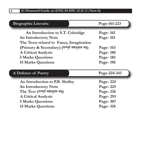 A One Diamond Guide on Fundamentals of Western Literary Theories: Literary Theory-I (DSC-12) for Calcutta University SEM-V - NEP Aligned B.A. Major/Minor Syllabus - Retail Maharaj