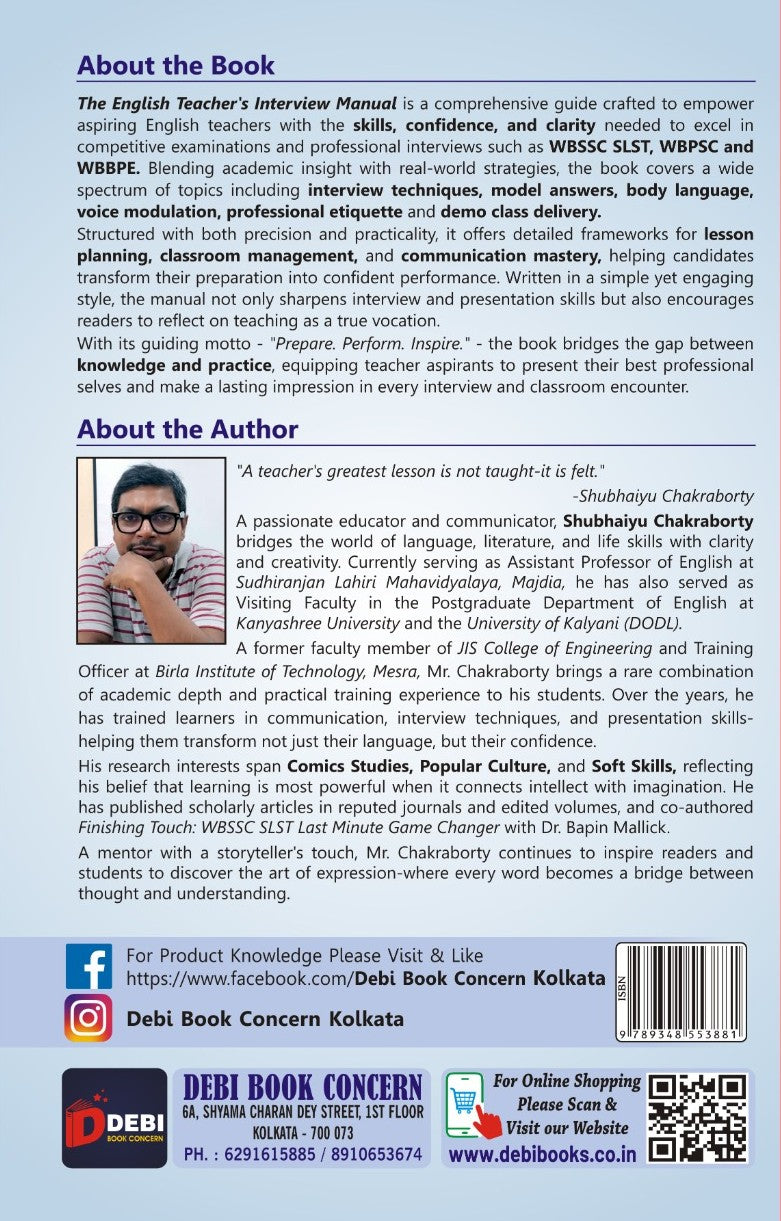 The English Teacher's Interview Manual (Questions, Model Answers & Demo Class Strategies) (English Version) - Retail Maharaj