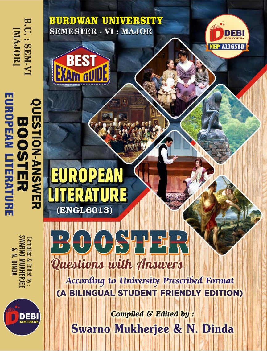 Question - Answer BOOSTER European Literature [In English Translation] (ENGL6013) B.U. SEM-VI [MAJOR] (English Version) - Retail Maharaj
