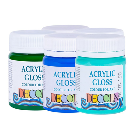 Decola Acrylic Gloss Colours 50 ml Open Stock Made in Russia - Retail Maharaj
