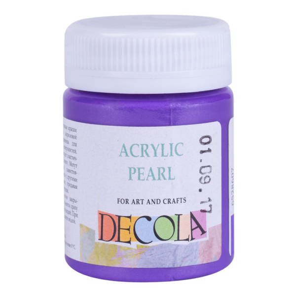 Decola Acrylic Pearl Colours 50 ml Open Stock Made in Russia - Retail Maharaj