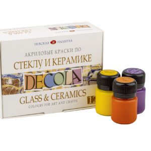 Decola Glass & Ceramics Colour Set – 12 × 20 ml (Made in Russia)