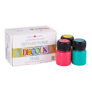 Decola Pearl Acrylic Colors 20 ml x 6 Shades Made in Russia - Retail Maharaj