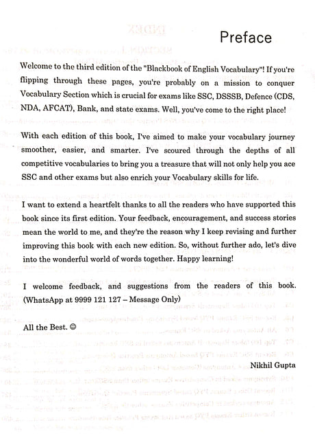 Topper's Choice Original BLACKBOOK of English Vocabulary by Nikhil Gupta – SSC, DSSSB, Defence, and Competitive Exams (2024 Edition) – One Word Substitutions, Idioms, Synonyms, Antonyms, Phrasal Verbs, & More – 20000+ Words (English/Hindi) - Retail Maharaj