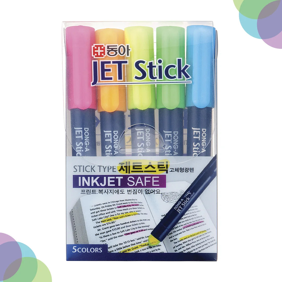 Dong-A Jet Stick Oval Highlighter Sets for Smooth and Bright Highlighting - Retail Maharaj