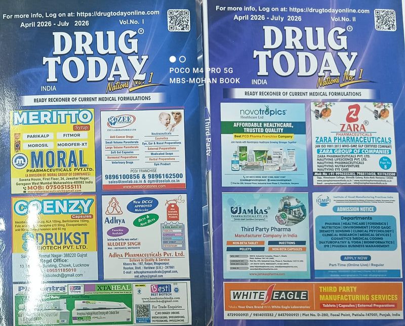 Drug Today (Vol - I & II) April 2026 - July 2026 (English Version)