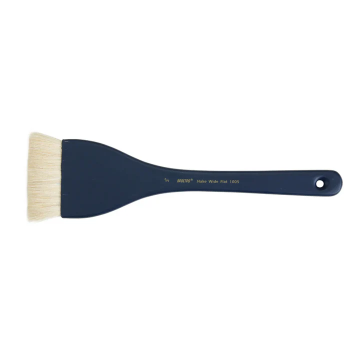 Brustro Artists Hake Flat Watercolour Brush Series 1005 Size 3 Inch - Retail Maharaj