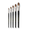 Retail Maharaj Filbert Brush Set of 5 Velour Mix Media - Retail Maharaj