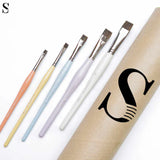 Retail Maharaj Blender Short Flat Brush Set of 5 Kolinsky - Retail Maharaj