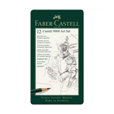 Faber Castell 9000 Professional Graphite Pencil Art Set Tin Pack - Retail Maharaj