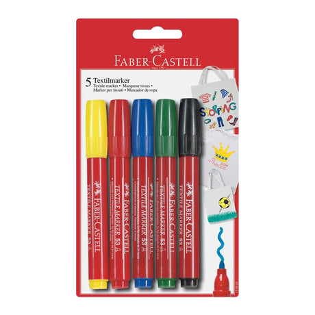 Faber Castell Textile Fabric Marker Set for Creative Fabric Painting - Retail Maharaj