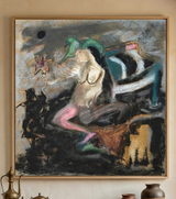 Premium Expressionist Fine Art – "Feminine Metaphor" Original Acrylic Painting