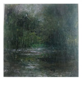 Premium Original Abstract Landscape – Deep Forest Whispers by Vikram Kumar Mukherjee