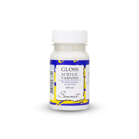 Sonnet Acrylic Gloss Varnish for Acrylic and Tempera Paintings - Retail Maharaj