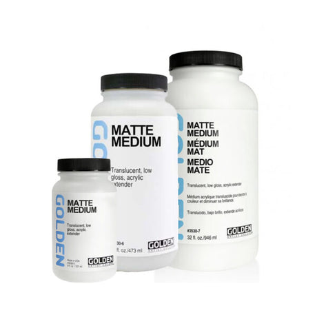 Golden Acrylic Matte Medium for Paint Extension Clear Ground and Matte Finish - Retail Maharaj