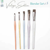 Retail Maharaj Blender Short Flat Brush Set of 5 Kolinsky - Retail Maharaj