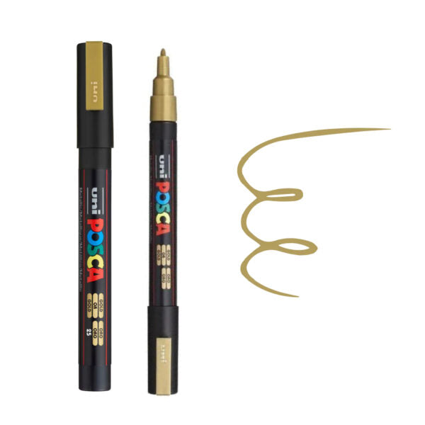 Uni Ball Posca PC-3M Fine Bullet Tip Water Based Paint Marker Pen - Retail Maharaj