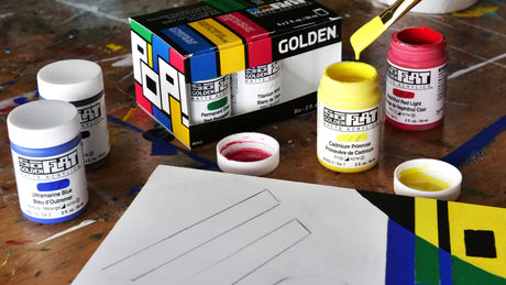Golden SoFlat Matte Acrylic Paint Pop Set High Opacity Smooth Leveling Artist Matte Colours for Bold Professional Art - Retail Maharaj