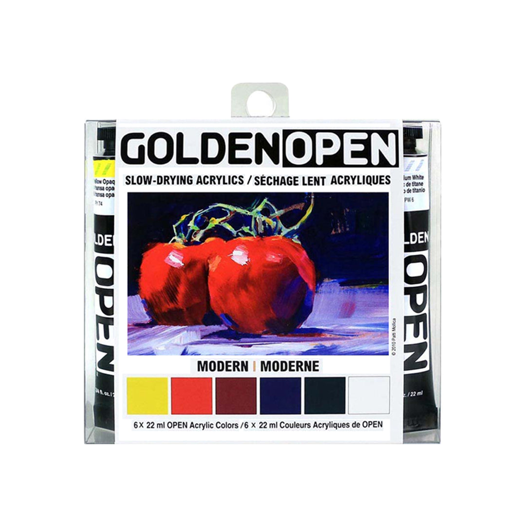 Golden Heavy Body Acrylic Introductory Set of 6 Modern Colors - Retail Maharaj
