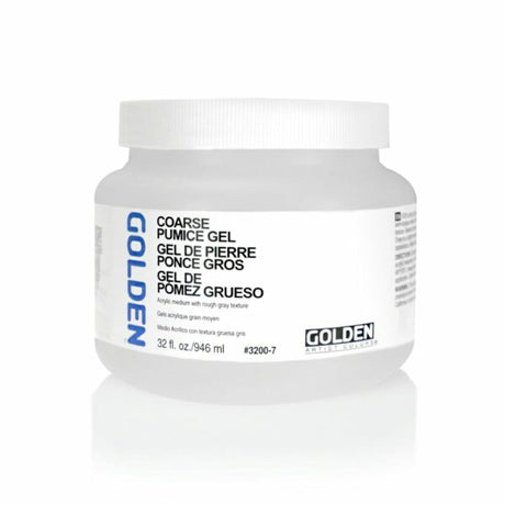 Golden Coarse Pumice Acrylic Gel Medium for Concrete Like Textures - Retail Maharaj