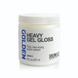 Golden Heavy Gel Gloss Acrylic Medium for Texture Glazing and Collage - Retail Maharaj