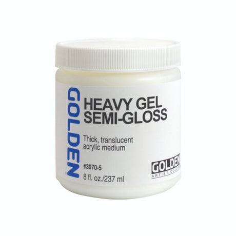 Golden Heavy Gel Semi Gloss Acrylic Medium for Texture and Paint Extension - Retail Maharaj