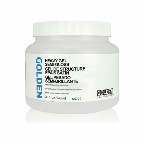 Golden Heavy Gel Semi Gloss Acrylic Medium for Texture and Paint Extension - Retail Maharaj