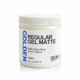 Golden Regular Gel Matte Acrylic Medium for Texture and Impasto Effects - Retail Maharaj