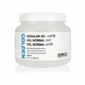 Golden Regular Gel Matte Acrylic Medium for Texture and Impasto Effects - Retail Maharaj