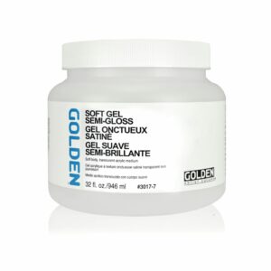 Golden Soft Gel Semi Gloss Acrylic Medium for Glazing and Blending - Retail Maharaj