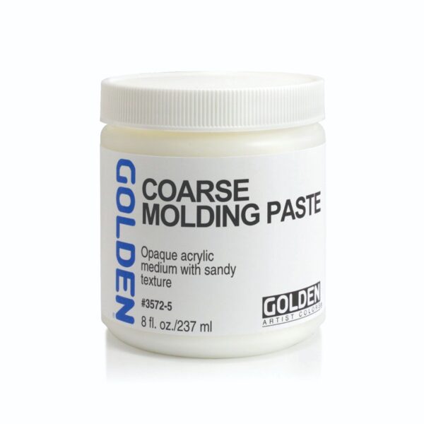 Golden Coarse Molding Paste Acrylic Texture Medium for Heavy Body Effects - Retail Maharaj