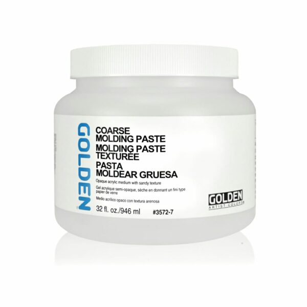 Golden Coarse Molding Paste Acrylic Texture Medium for Heavy Body Effects - Retail Maharaj