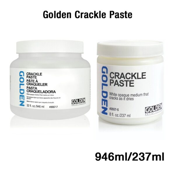 Golden Acrylic Crackle Paste Texture Medium Matte Finish for Art and Craft - Retail Maharaj