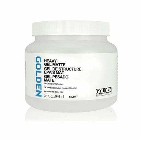Golden Heavy Gel Matte Acrylic Medium for Texture Building and Peak Effects - Retail Maharaj