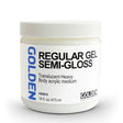 Golden Regular Gel Semi Gloss Acrylic Medium for Texture and Impasto - Retail Maharaj