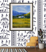 Golden Silence Original Watercolour Landscape Painting by Ranjan Kurmi (A4 Size)