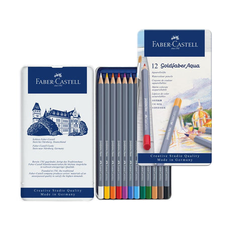Faber Castell Goldfaber Aqua Watercolour Pencils Artist Colour Set - Retail Maharaj
