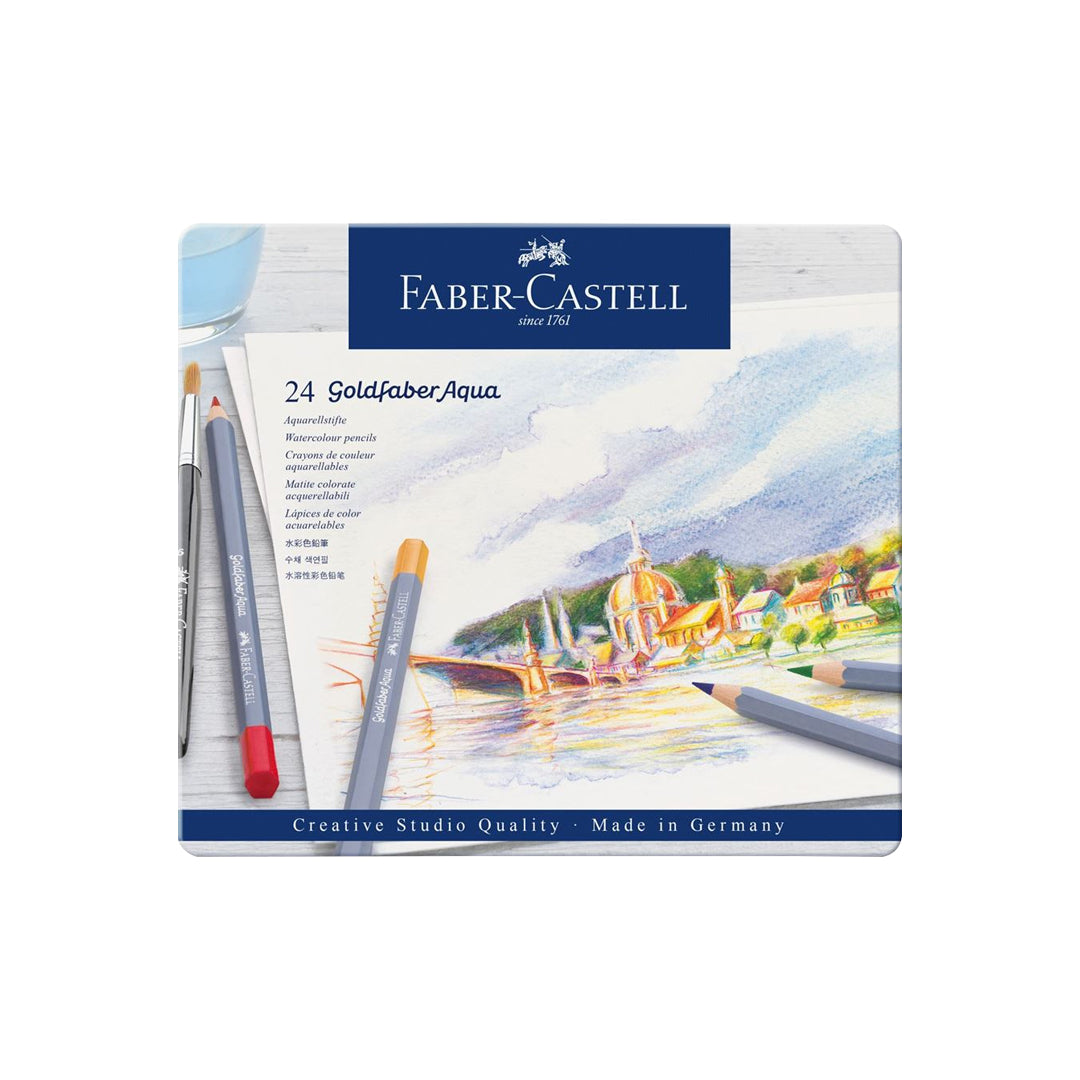 Faber Castell Goldfaber Aqua Watercolour Pencils Artist Colour Set - Retail Maharaj